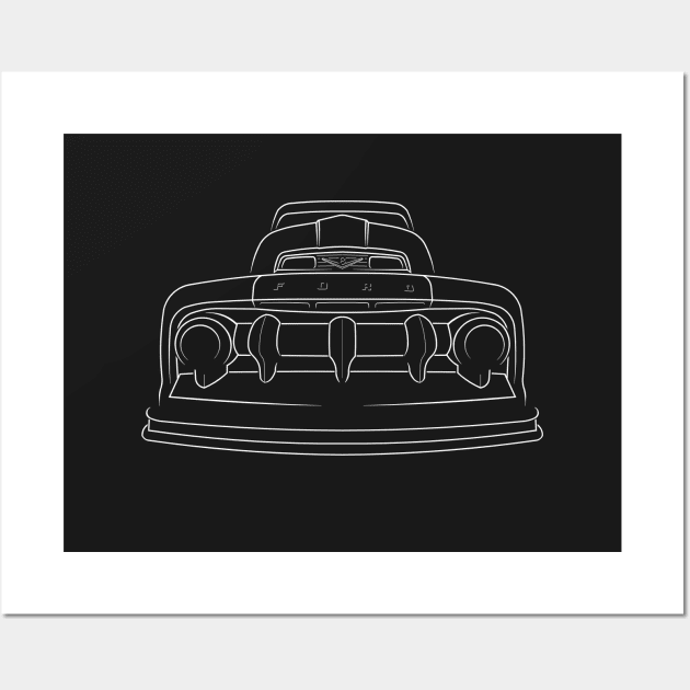 1952 Ford F-1 Pickup - Stencil Wall Art by mal_photography